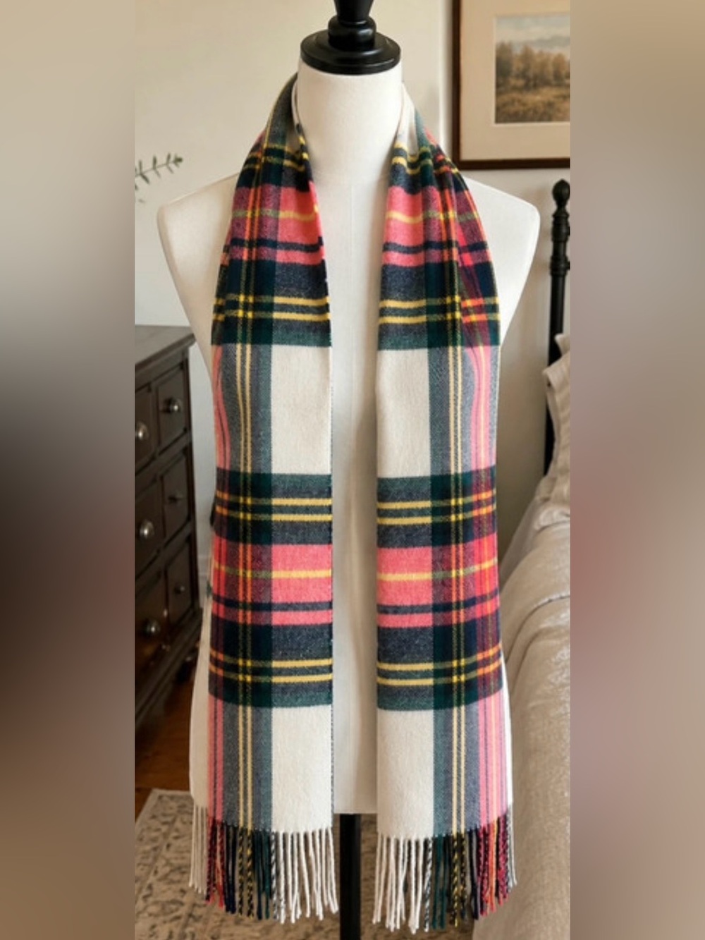 NWT. J.Crew Plaid Tartan Scarf | Cream
Pink Green New With Tags
Cozy Fall Winter